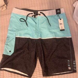 Rip Curl Men's Aqua and Charcoal Board Shorts